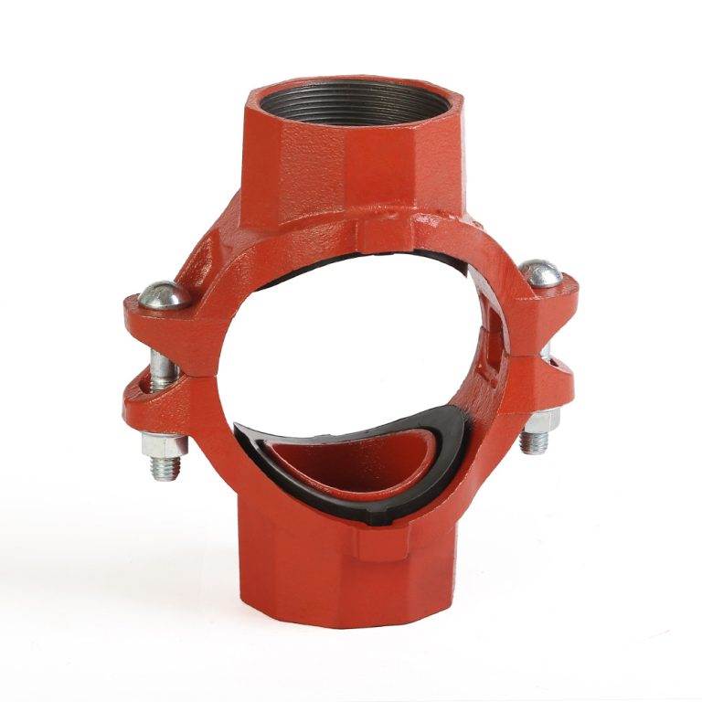 VICAST grooved pipe fitting Mechanical cross threaded